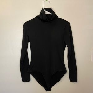 Woman’s Essential Basic Bodysuit in Black